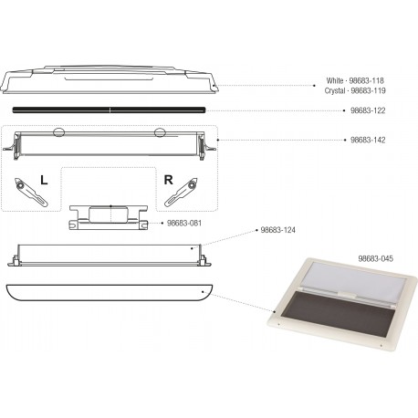 OBLO FIAMMA 50 X 50 crystal misure