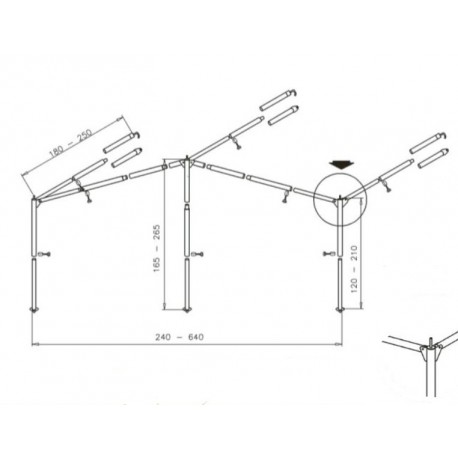 paleria per tende da campeggio