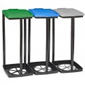 cestino porta rifiuti set 3pz