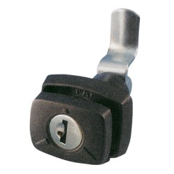 Serratura push per portelloni in metallo