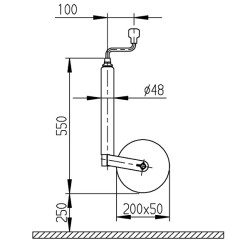ruotino caravan con gomma dura 2