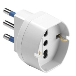 Adattatore 2P+T spina 16A - presa 10/16A SCHUKO