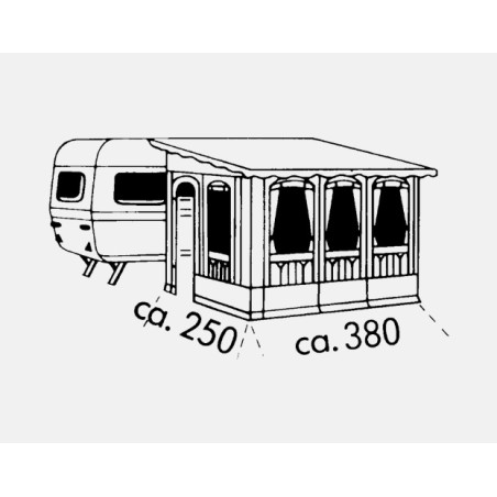 VERANDA INVERNALE CM 380 X 250