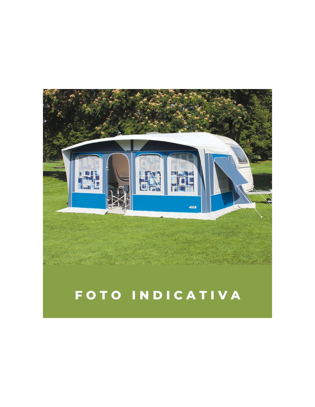 Tappeto Semirigido Per Veranda E Campeggio 550x250cm - Polipropilene, Impermeabile, Con Sacca - Foto 7