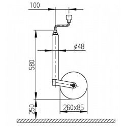 Ruotino per roulotte con copertone 2