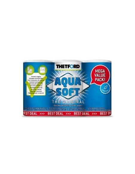 Carta igienica camper aqua soft 6 pezzi
