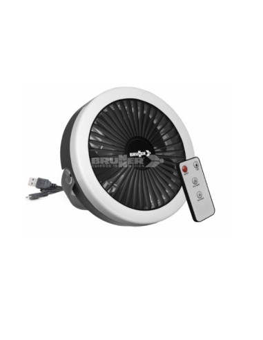 ventilatore ricaricabile con lampada moon belle