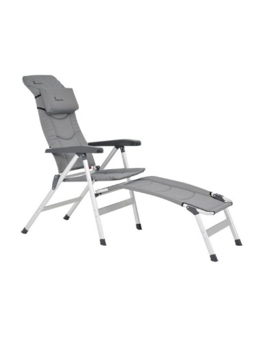 poggiagambe isabella grigio chiaro con sedia