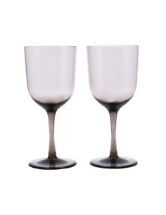 set due bicchieri color fumè