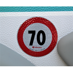 Adesivo catarifrangente 70 KMh