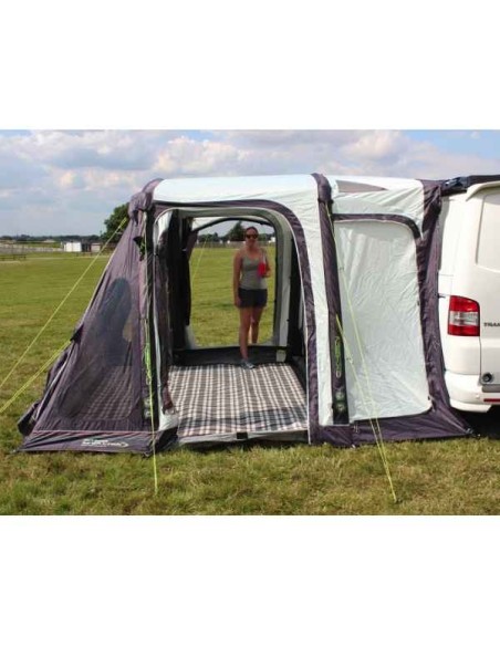 veranda gonfiabile per van vista laterale