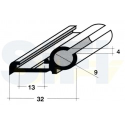 profilo riloga cm 300 in alluminio