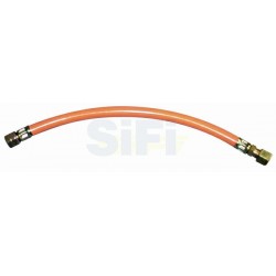 tubo gas 80 cm attacco 10 mm e 1/4 sx