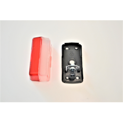 Fanalino ingombro camper di colore bianco rosso 2