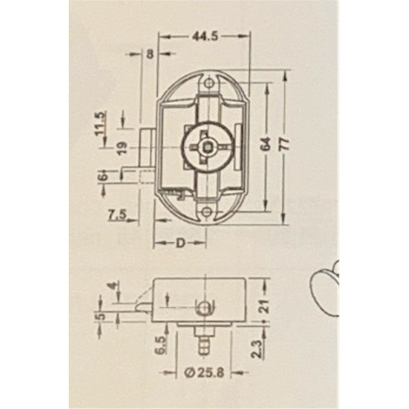 Serratura porta armadio camper misure