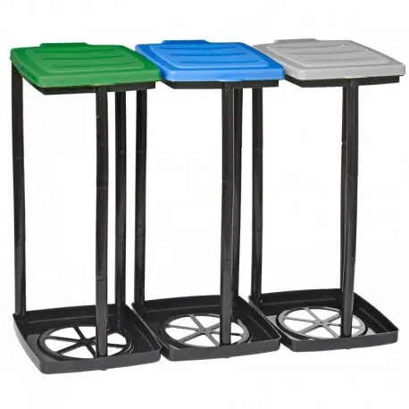 cestino porta rifiuti set 3pz