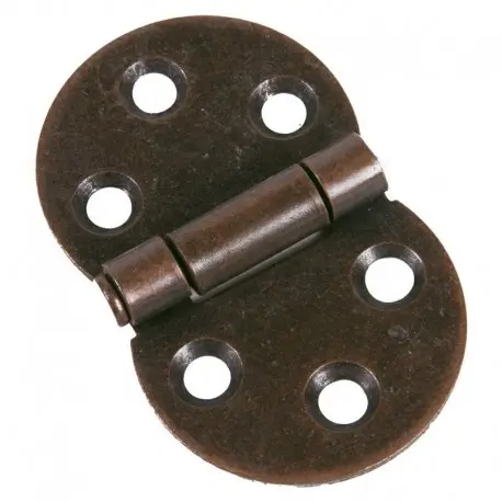 cerniera per anta mobile tonda marrone