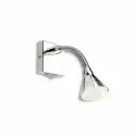 faretto spot cromato base piana