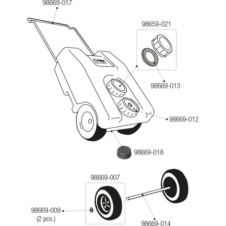 TANICA ACQUA CAMPER ROLL TANK 23F dettagli