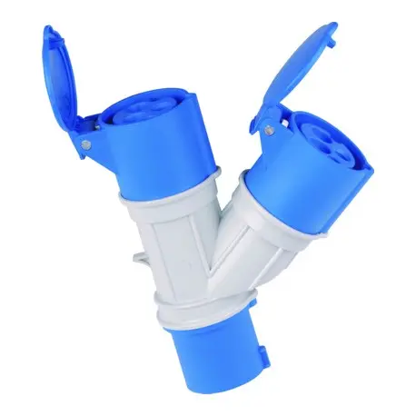 adattatore industriale 2 uscite cee ip 44