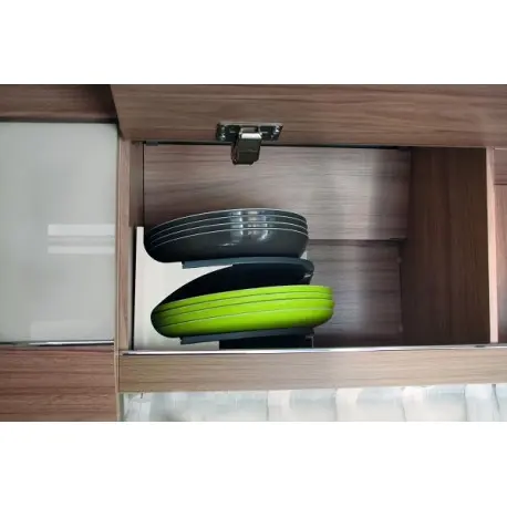 portapiatti ad angolo da mobile camper