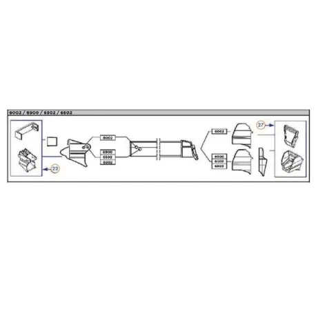 ATTACCO RAFTER THULE SERIE 6