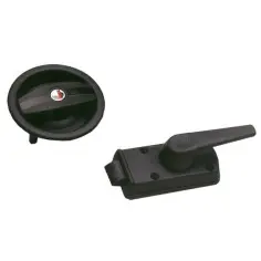 serratura-porta-tonda nera