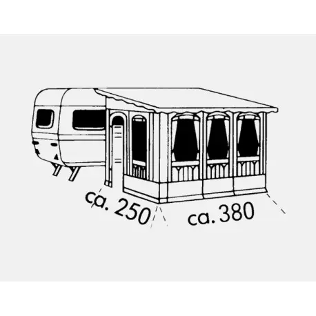 VERANDA INVERNALE CM 380 X 250