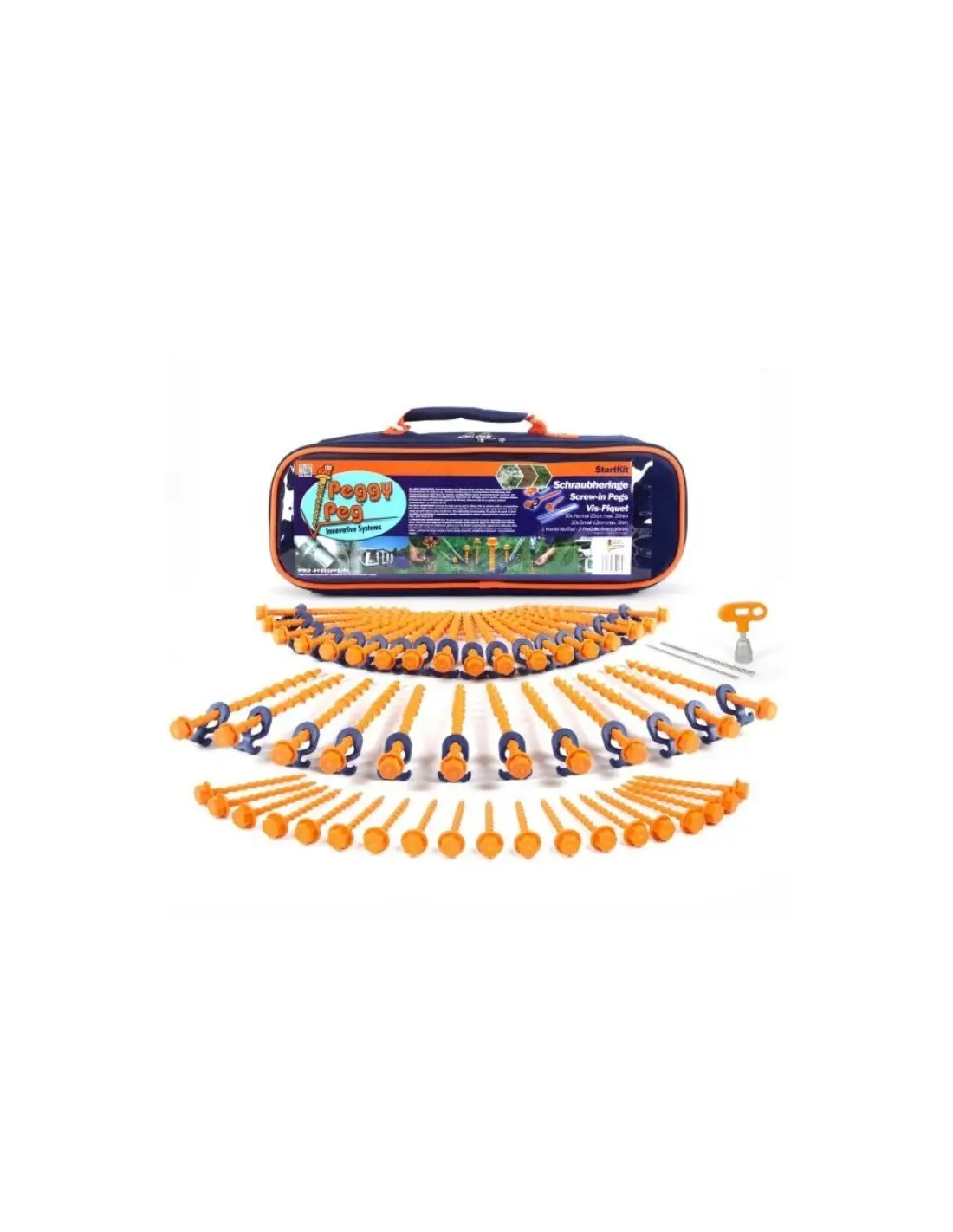 8 Picchetti Da Campeggio In Acciaio Forgiato, 30.5 Cm, Infrangibili, Colore Arancione, Per Tende E Teli