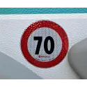 Adesivo catarifrangente 70 KMh
