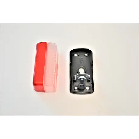 Fanalino ingombro camper di colore bianco rosso