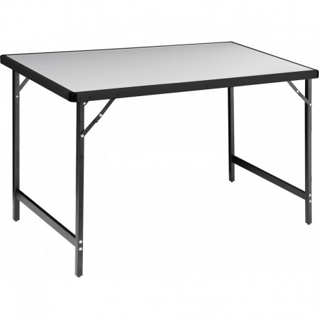 Tavolo pieghevole 110 x 60 con ripiano in alluminio